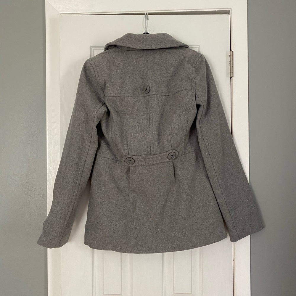 Gray pea coat - Picture 5 of 8